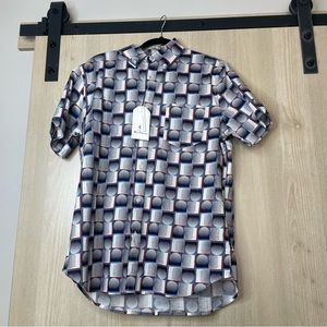 Ben Sherman Short Sleeve Archive Print Shirt - NWT